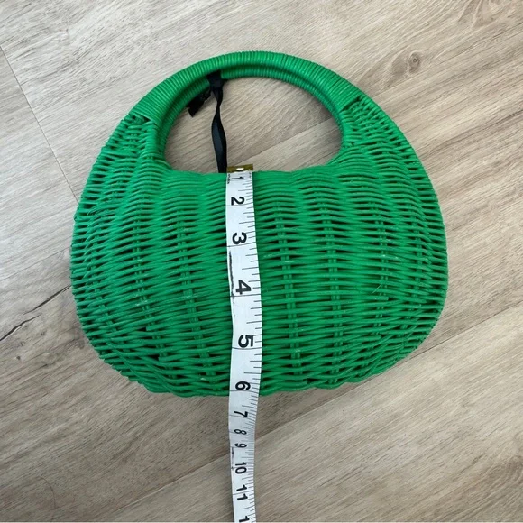 Kate Spade x Target Green Wicker Crescent Bag - Picture 10 of 12